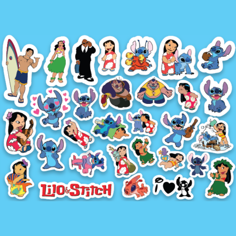 Lilo and Stitch Sticker Pack 100 Pcs