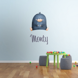 Personalised Vinyl Baby mole Wall Decal Sticker