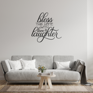 Bless This Home Vinyl Decal Wall Sticker