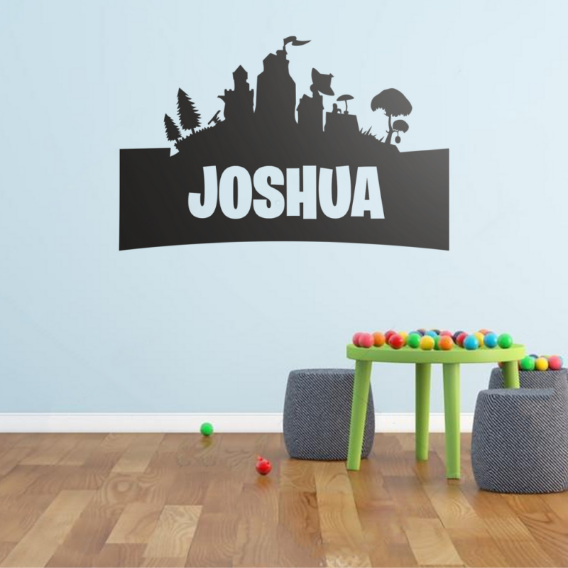 Fornite Logo Name Vinyl Wall Decal Sticker