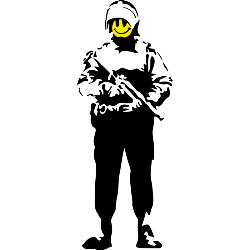 Banksy Anarchy Wall Decal