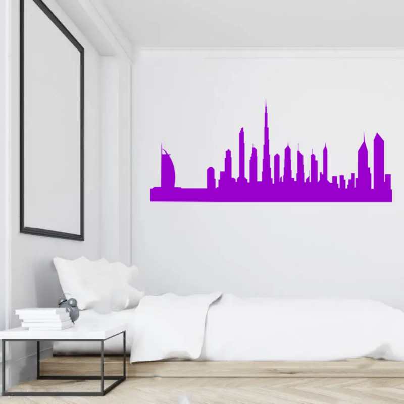 Dubai City Skyline Wall Art Vinyl Decal