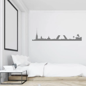 St Petersburg City Skyline Wall Art Vinyl Decal