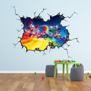 Nintendo Mario Kart Wall Break Decal Wall Sticker