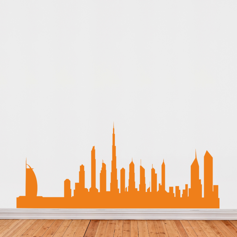 Dubai City Skyline Wall Art Vinyl Decal