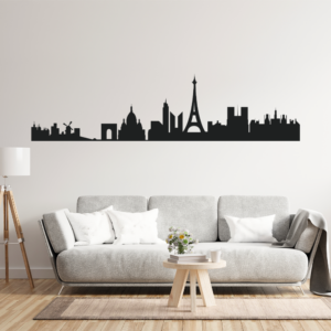 Paris City Skyline Wall Art Vinyl Decal