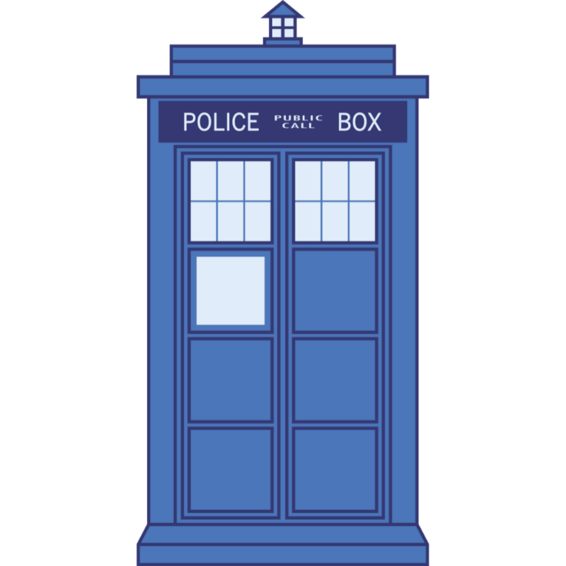 Police Box Dr Who Tardis Decal Wall Sticker