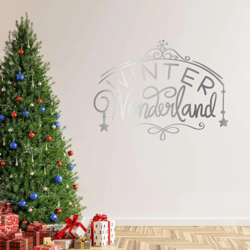 Winter Wonderland Vinyl Decal Stickers - Silver