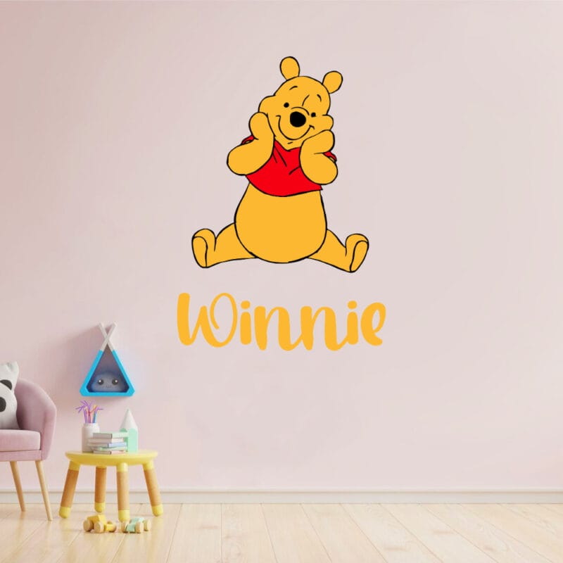 Winnie the Pooh Personalised Kids Wall Decal