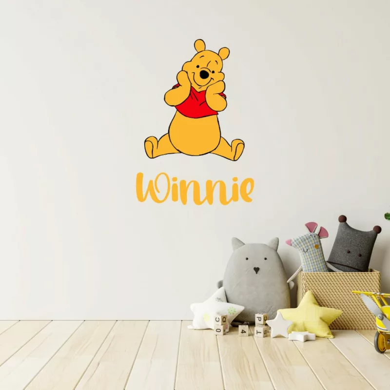 Winnie the Pooh Personalised Kids Wall Decal